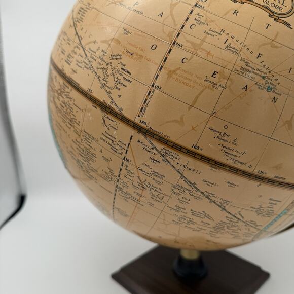 Cram's Imperial World Globe 12 Inch Diameter Wood Base - Picture 3 of 10